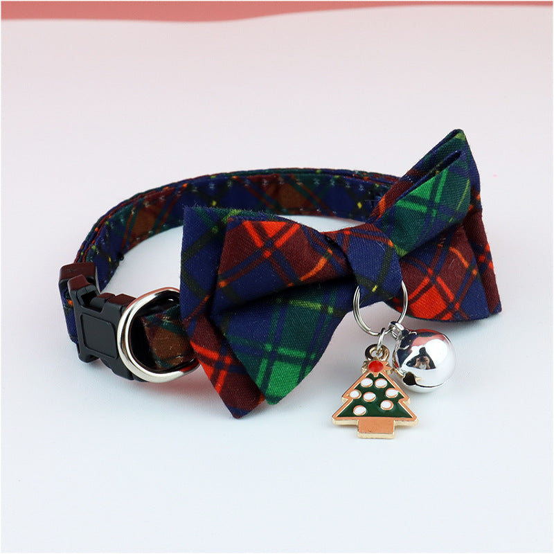 🎄 Collier Nœud Papillon de Noël pour Animaux – Série Polyester 🐾